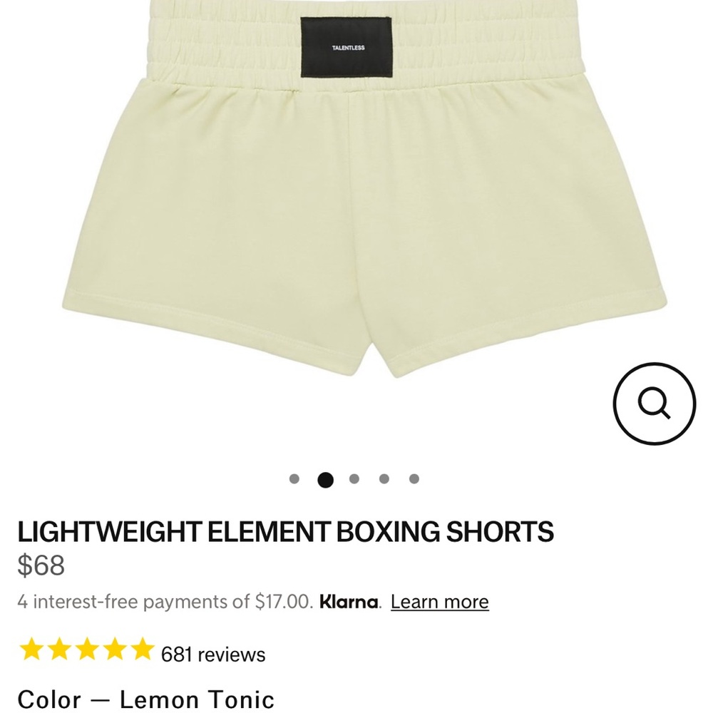 Yellow talentless boxer shorts elements collection